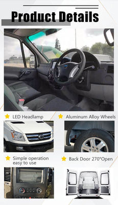 73.6kWh इलेक्ट्रिक मिनी कार्गो वैन 110km/H इलेक्ट्रिक फ्रीजर वैन 288km मैक्स रेंज