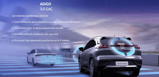 110km/H GAC AION इलेक्ट्रिक कार 5 दरवाजे 5 सीटर सेडान कार लिथियम आयन बैटरी