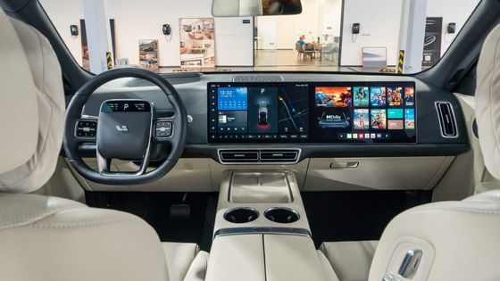 ली L9 AWD बड़ी SUV इलेक्ट्रिक कार लिथियम आयरन फॉस्फेट बैटरी 1000km 446hp