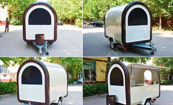 स्टेनलेस स्टील रसोई के साथ आउटडोर बर्गर फैक्टरी कैटरिंग मोबाइल फास्ट फूड ट्रेलर