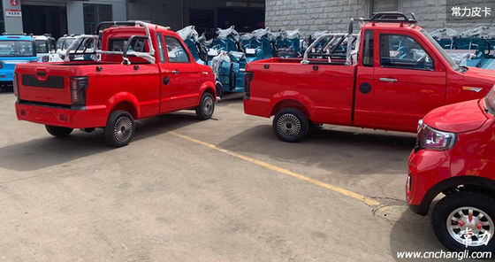 प्रतिष्ठित वाहन 2 दरवाज़े 2 सीट चीनी इलेक्ट्रिक पिकअप विभिन्न कार्यों के लिए कार