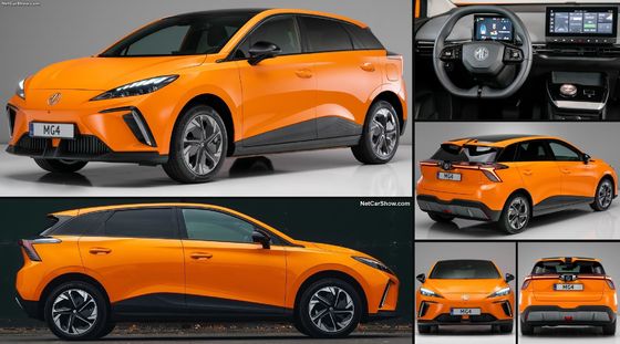 नई ऊर्जा 2024 सबसे गर्म शुद्ध इलेक्ट्रिक वाहन 250N.m टॉर्क अधिकतम 986l के साथ एमजी 4 ईवी अतिरिक्त बड़े ट्रंक स्थान