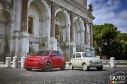 2024 FIAT 500e FWD मिनी इलेक्ट्रिक कार 42kwh बैटरी 94mph शीर्ष गति के साथ