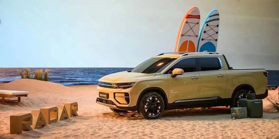 नया ईवी ट्रक 2024 रडार आरडी6 ऑलव्हील ड्राइव पिकअप 200 किलोवाट की शक्ति 384 एनएम टॉर्क के साथ