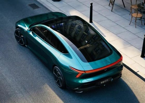 सबसे गर्म बीजिंग ऑटो शो Jiyue07 200kw मोटरपावर 27w;.S शुद्ध इलेक्ट्रिक कार शीर्ष गति के साथ 200km / h पर