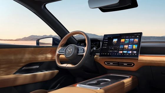 पहला शुद्ध इलेक्ट्रिक वाहन माज्दा EZ-6 एक चिकना रियर व्हील ड्राइव सेलोन है