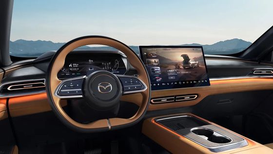 पहला शुद्ध इलेक्ट्रिक वाहन माज्दा EZ-6 एक चिकना रियर व्हील ड्राइव सेलोन है