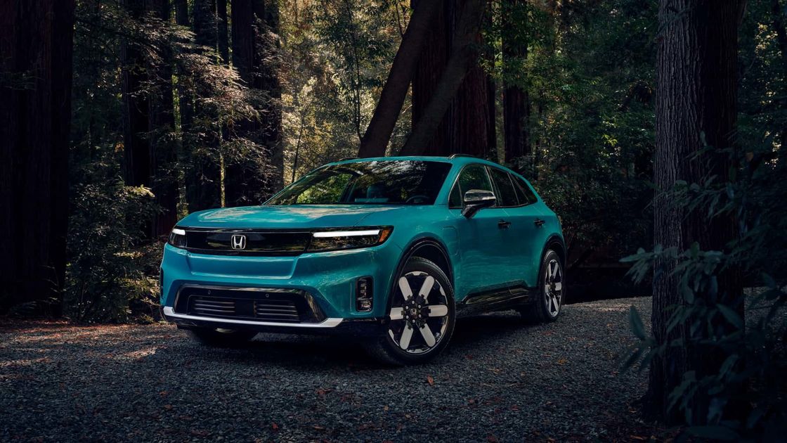 नई ईवी कार 2024 होंडा प्रोलॉग ईवी क्रॉसओवर के साथ एक कम, चौड़ा रुख, एक लंबा व्हीलबेस